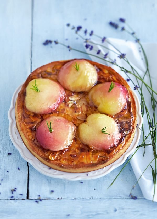 peach and rosemary almond tarts pastry richard bertinet