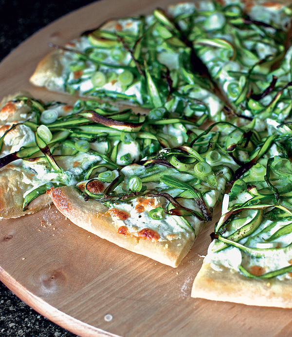 best spring recipes shaved asparagus pizza deb perelmen the smitten kitchen cookbook