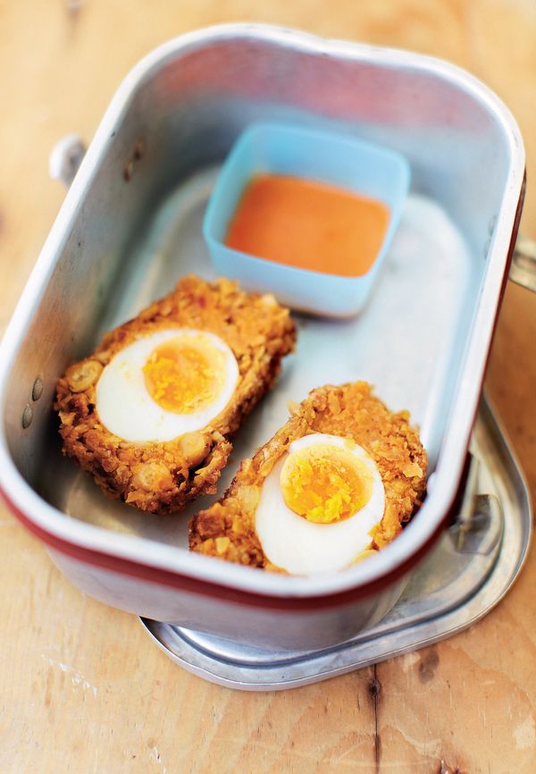 Chickpea, Chorizo and Red Onion Scotch Eggs | Spanish Summer Lunch