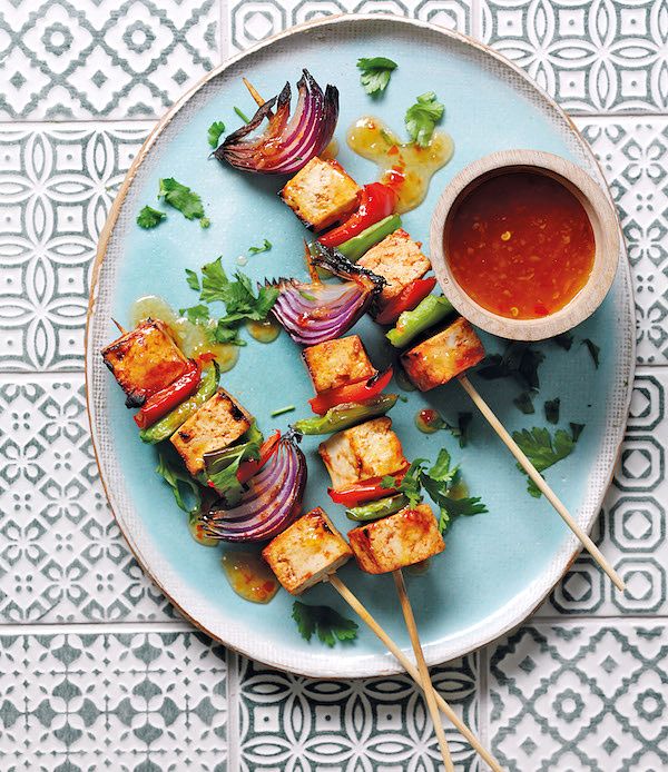 best vegetarian ingredients tofu kebabs with sweet chilli sauce heather thomas